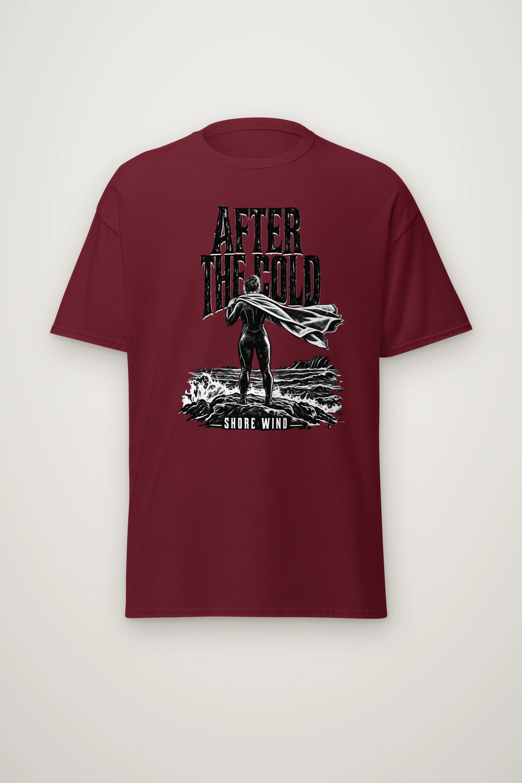 "After the Cold Shore Wind" Heavyweight Unisex Crewneck T-shirt