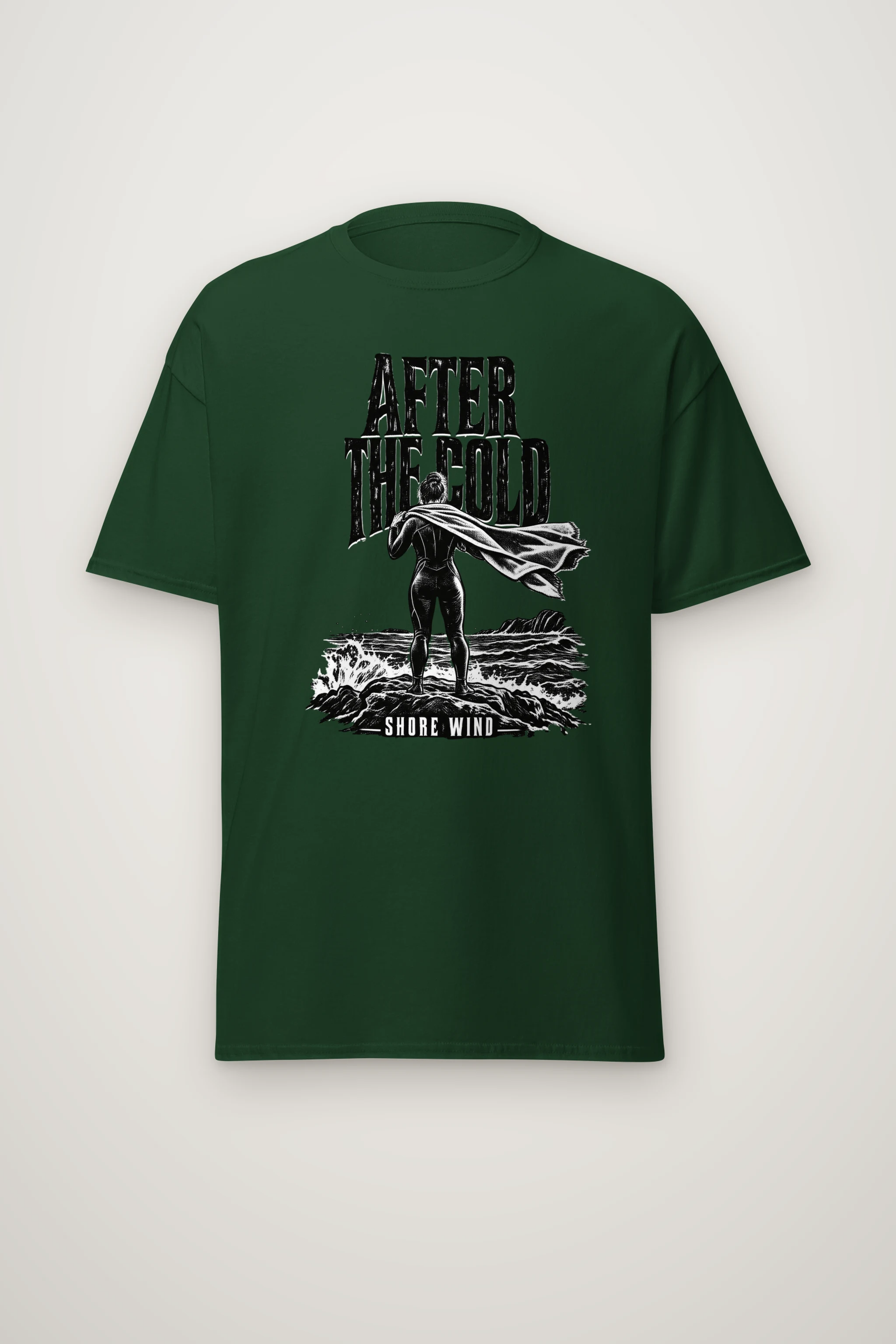 "After the Cold Shore Wind" Heavyweight Unisex Crewneck T-shirt