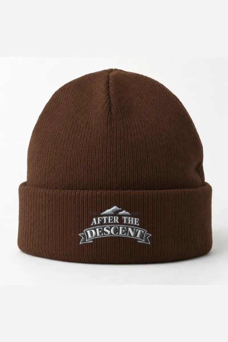 "After the Descent" Cuffed Beanie · Embroidered