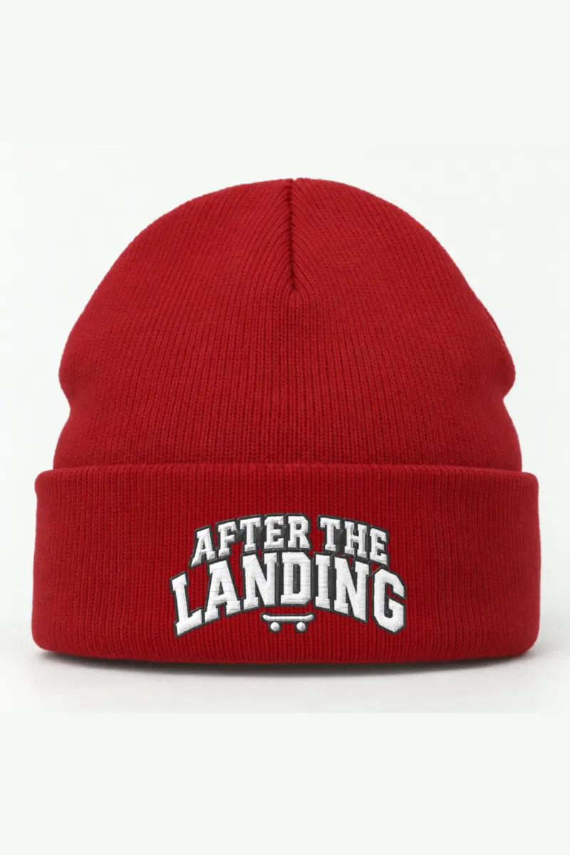 “After the Landing” Cuffed Beanie · Embroidered