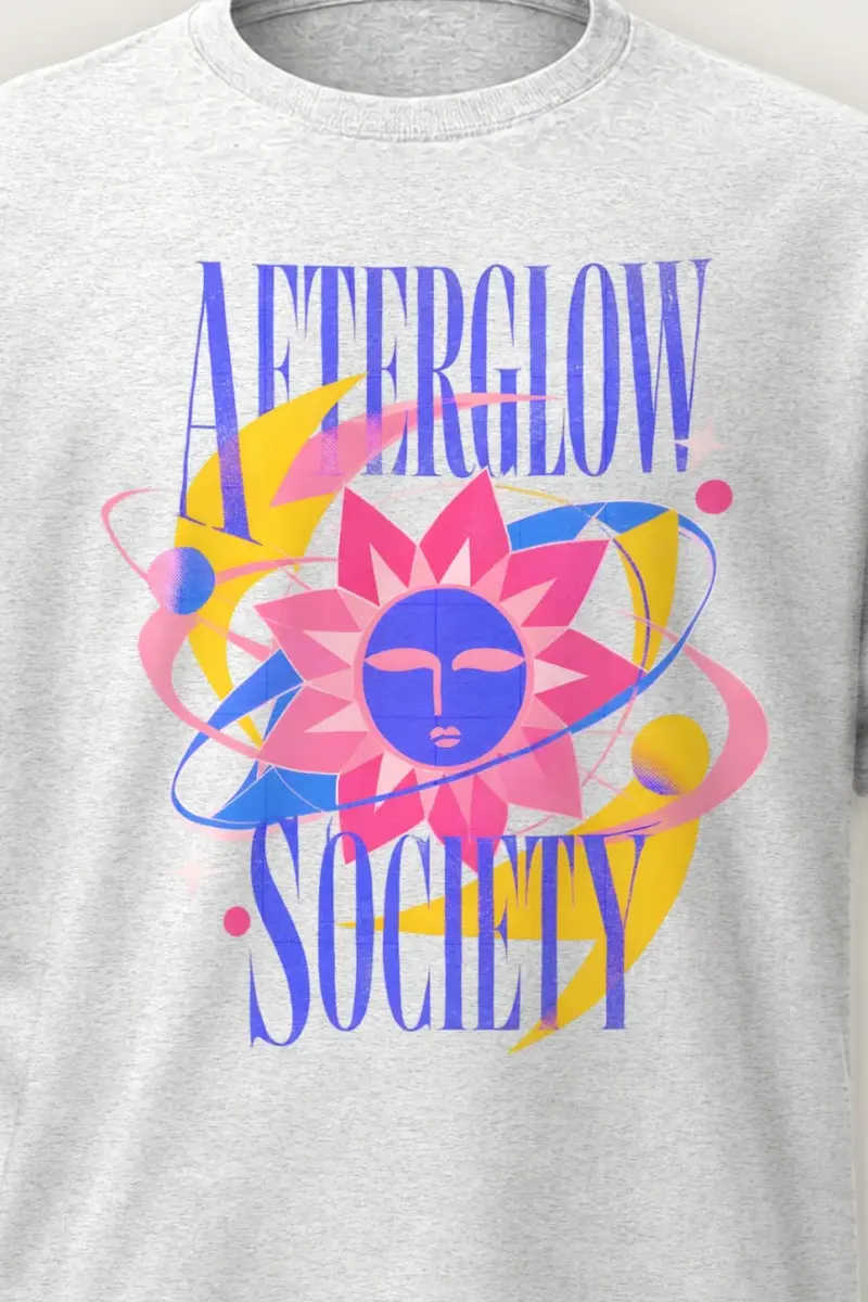 "Afterglow society" Heavyweight Unisex Crewneck T-shirt