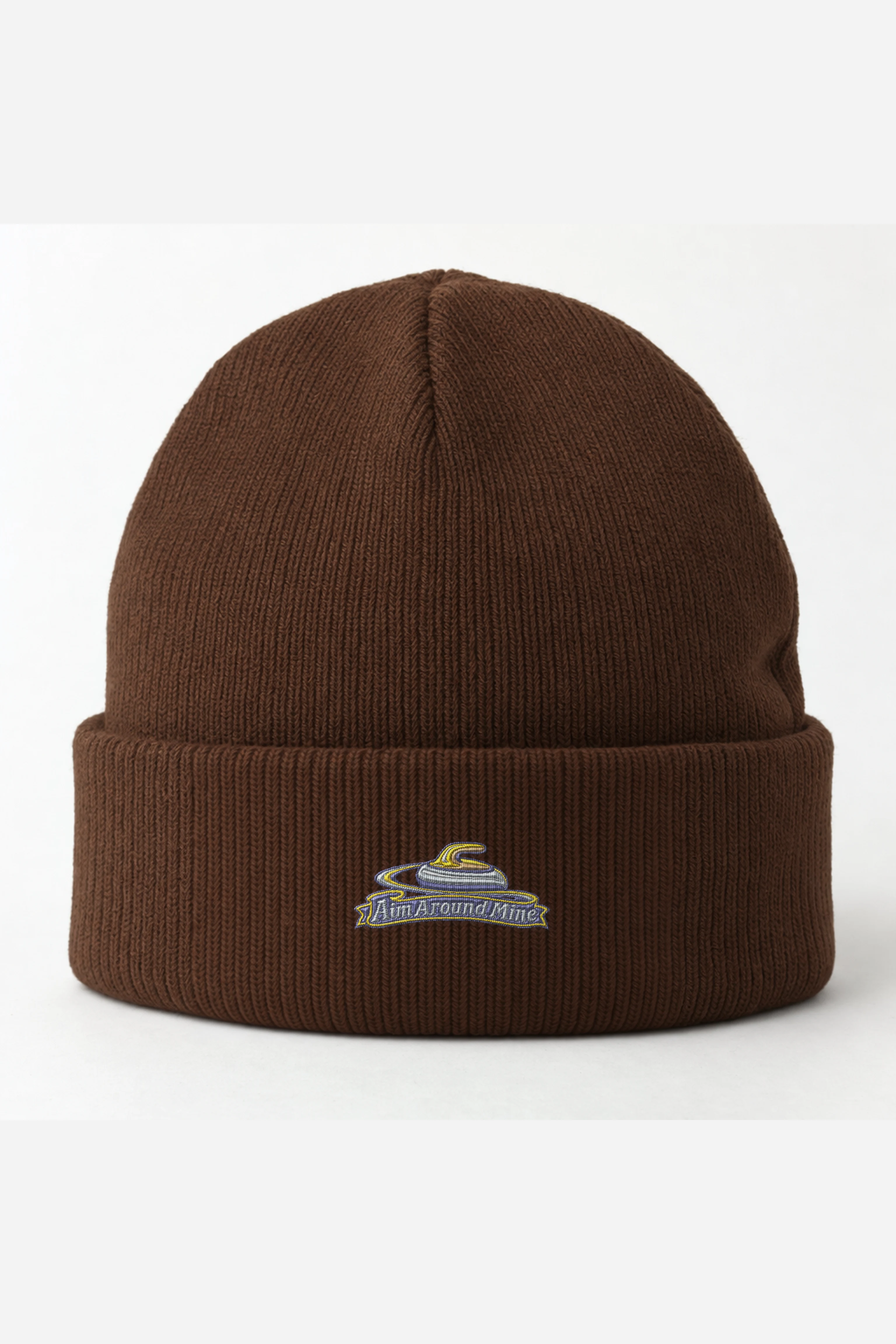 "Aim Around Mine" Cuffed Beanie · Embroidered