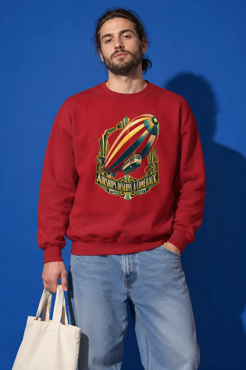 "Airships Deserve A Comeback" Heavy Blend Unisex Crewneck Sweatshirt