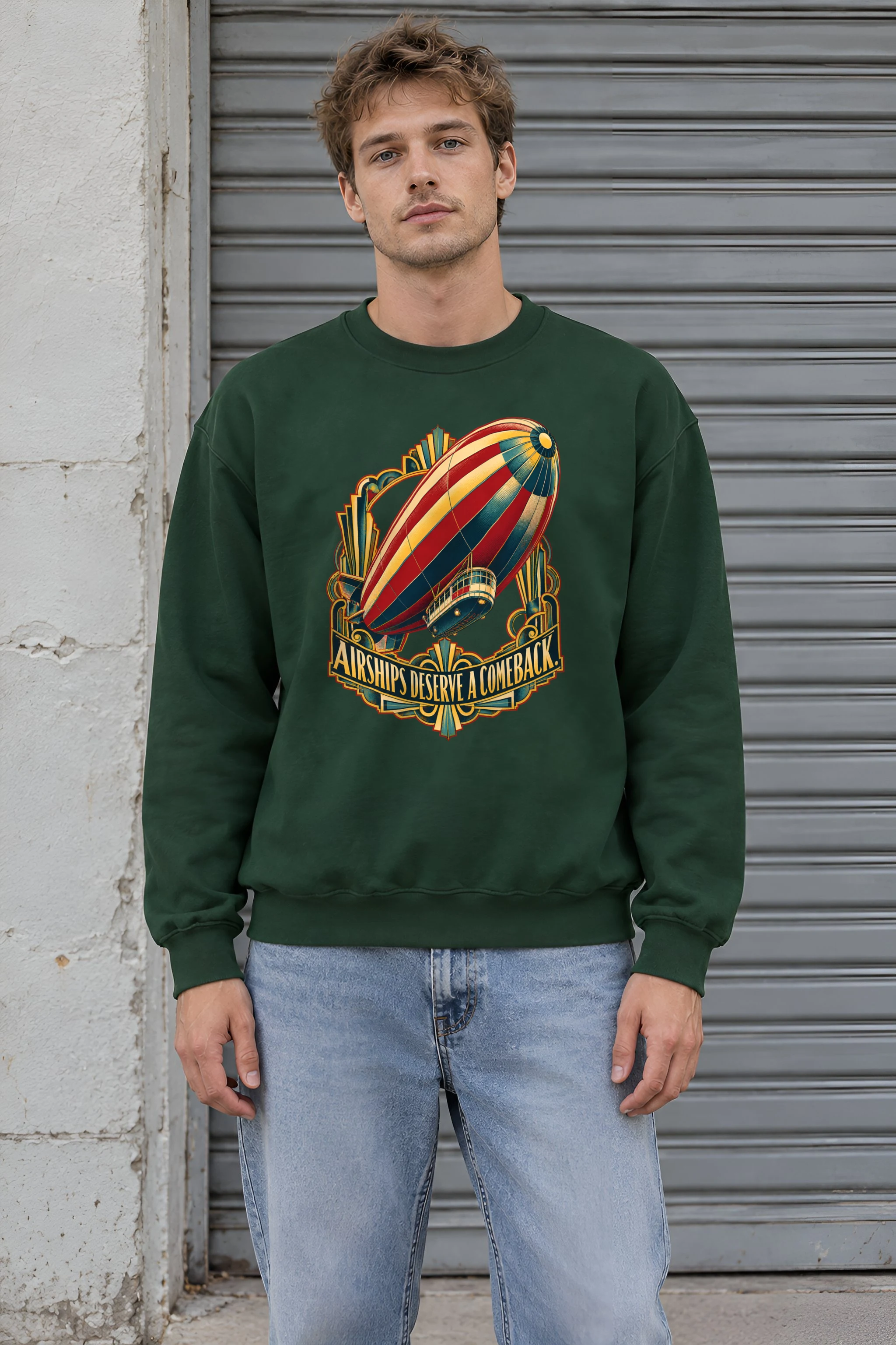 "Airships Deserve A Comeback" Heavy Blend Unisex Crewneck Sweatshirt
