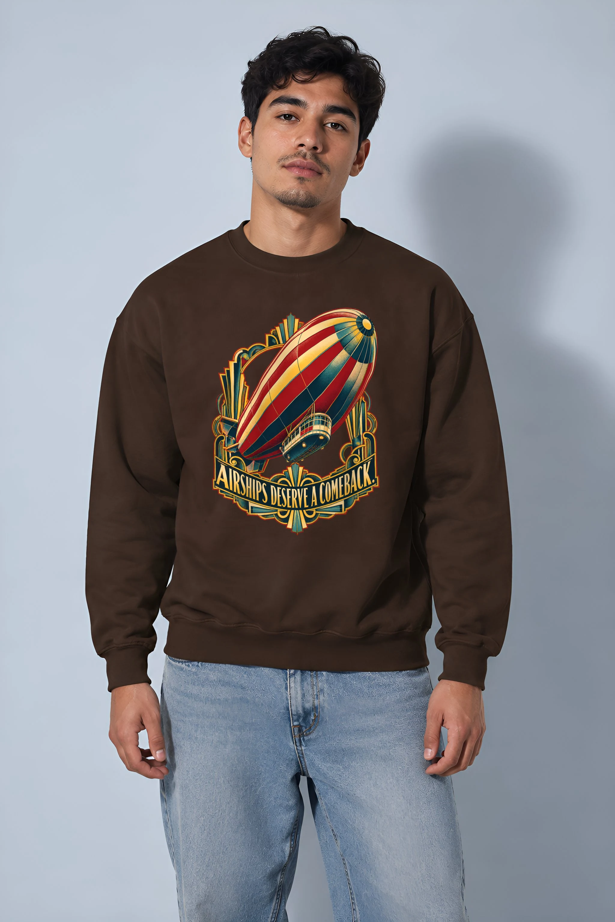 "Airships Deserve A Comeback" Heavy Blend Unisex Crewneck Sweatshirt
