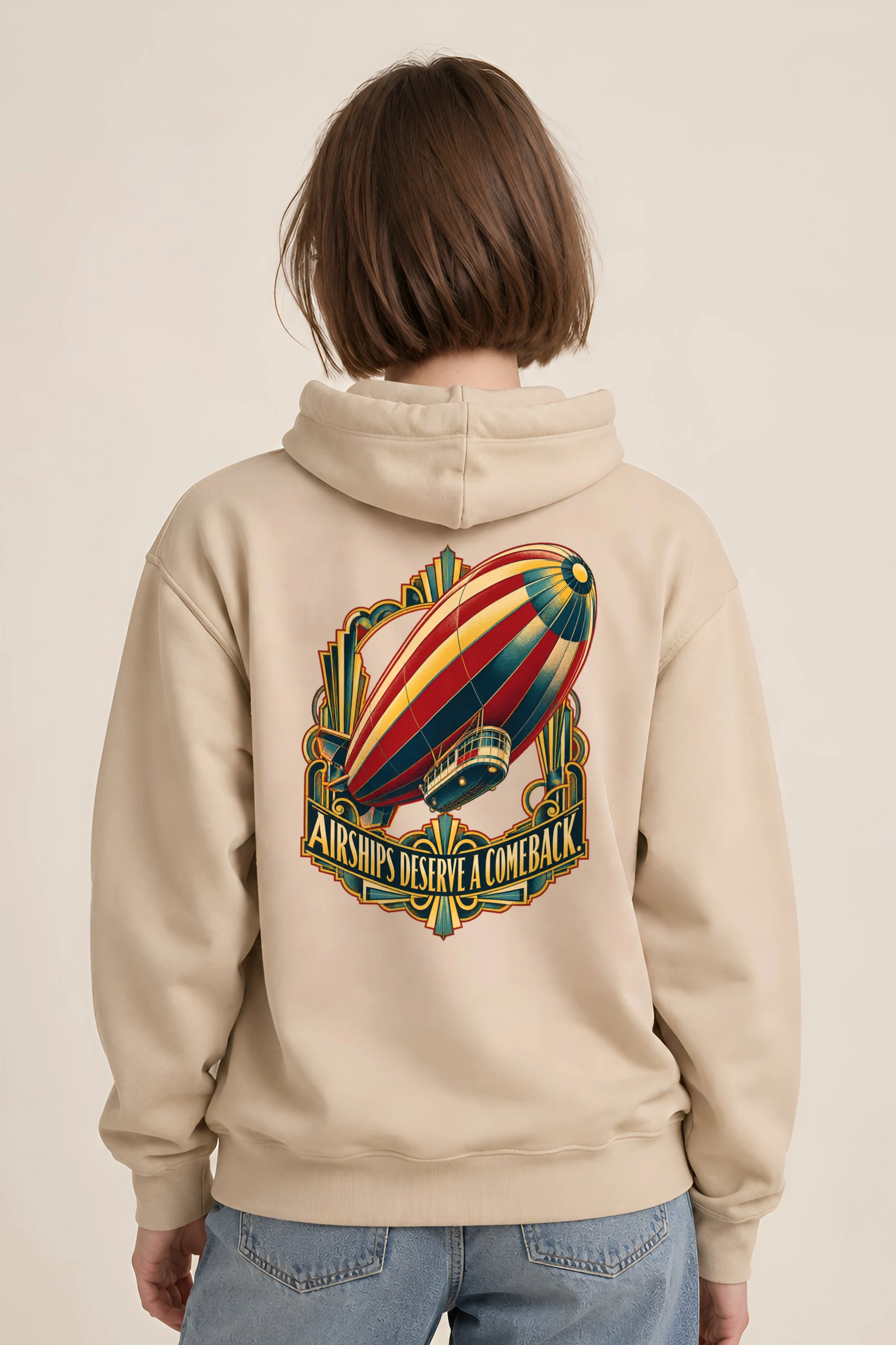 "Airships Deserve A Comeback" Heavy Blend Unisex Pullover Hoodie