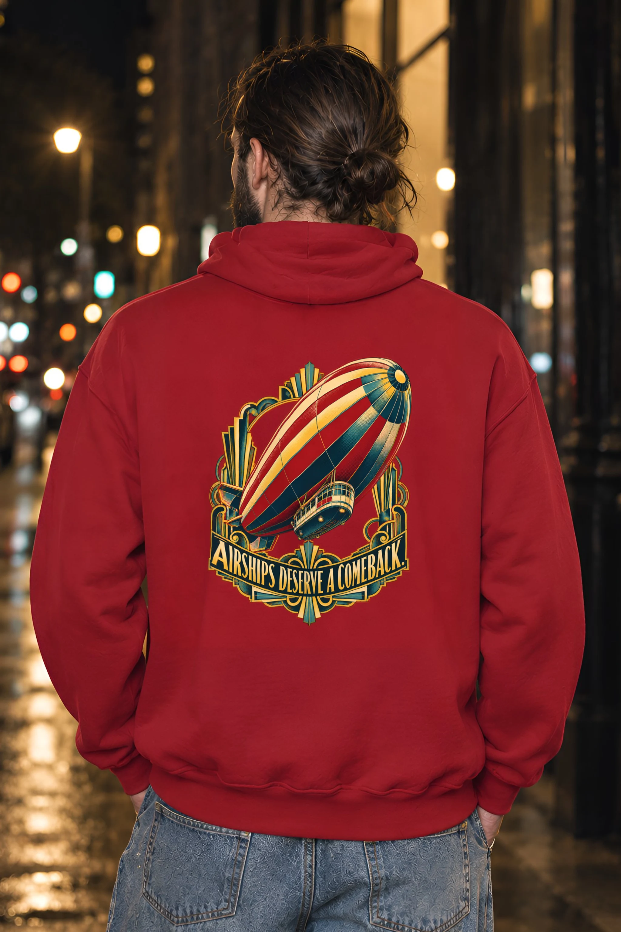 "Airships Deserve A Comeback" Heavy Blend Unisex Pullover Hoodie