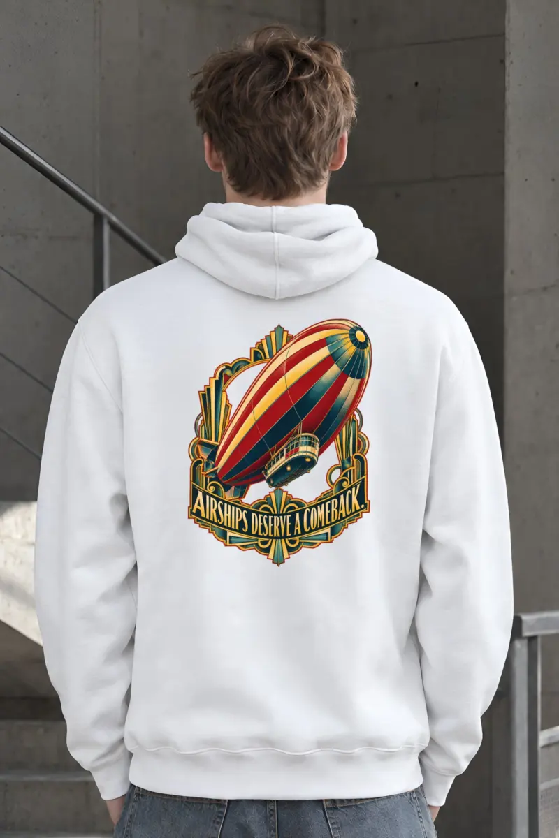 “Airships Deserve A Comeback” Unisex Pullover Hoodie