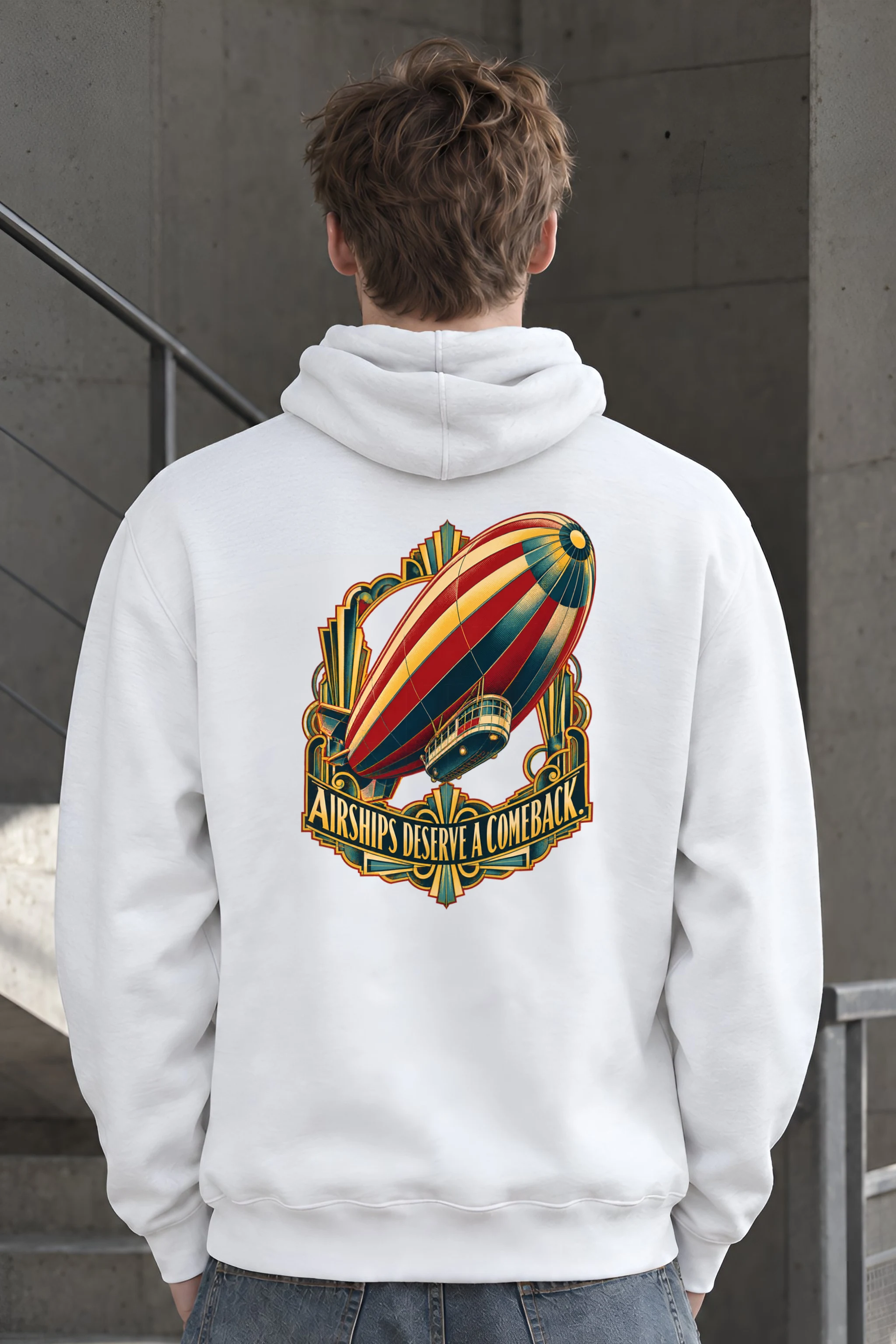 "Airships Deserve A Comeback" Heavy Blend Unisex Pullover Hoodie
