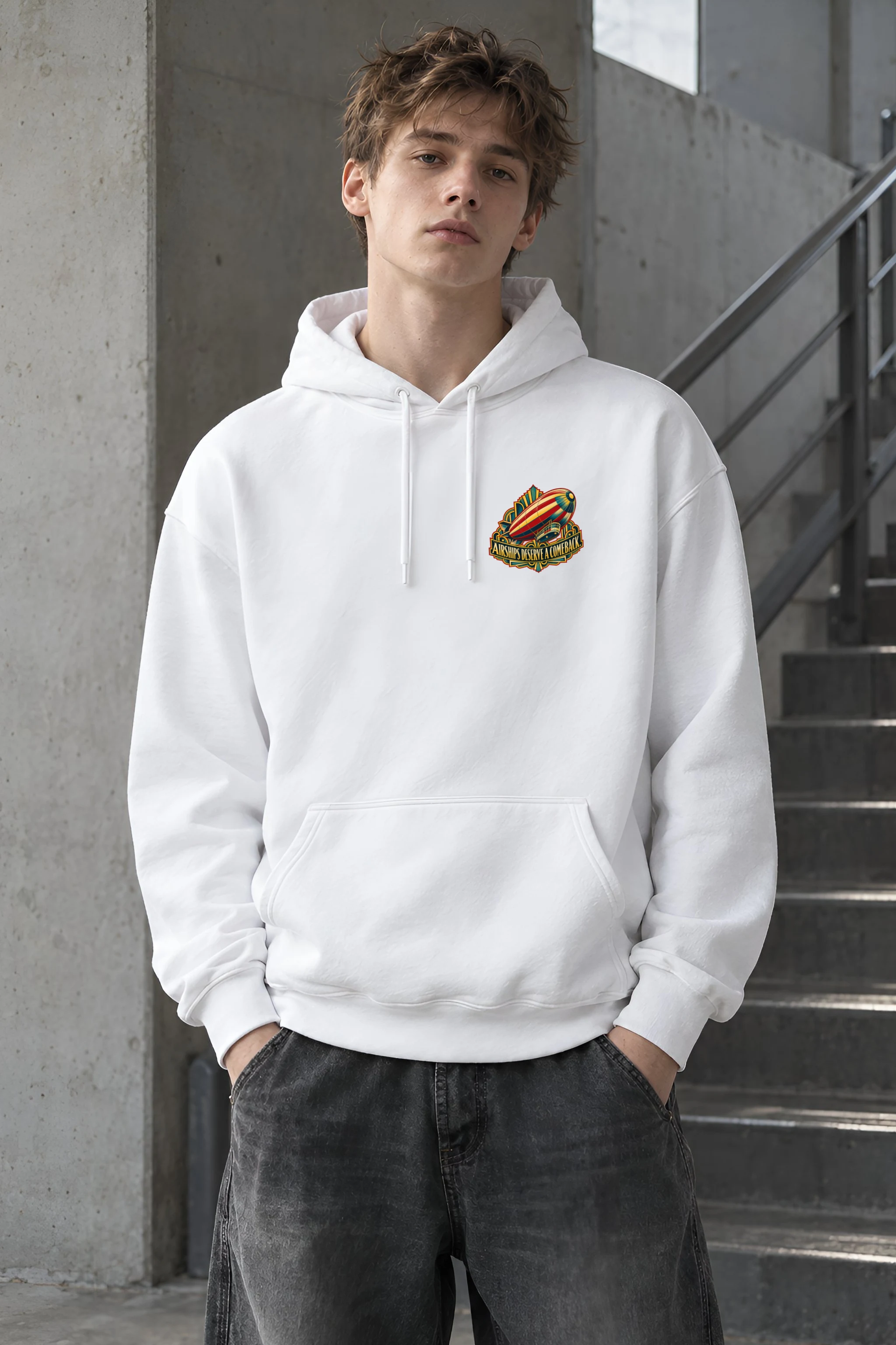 "Airships Deserve A Comeback" Heavy Blend Unisex Pullover Hoodie