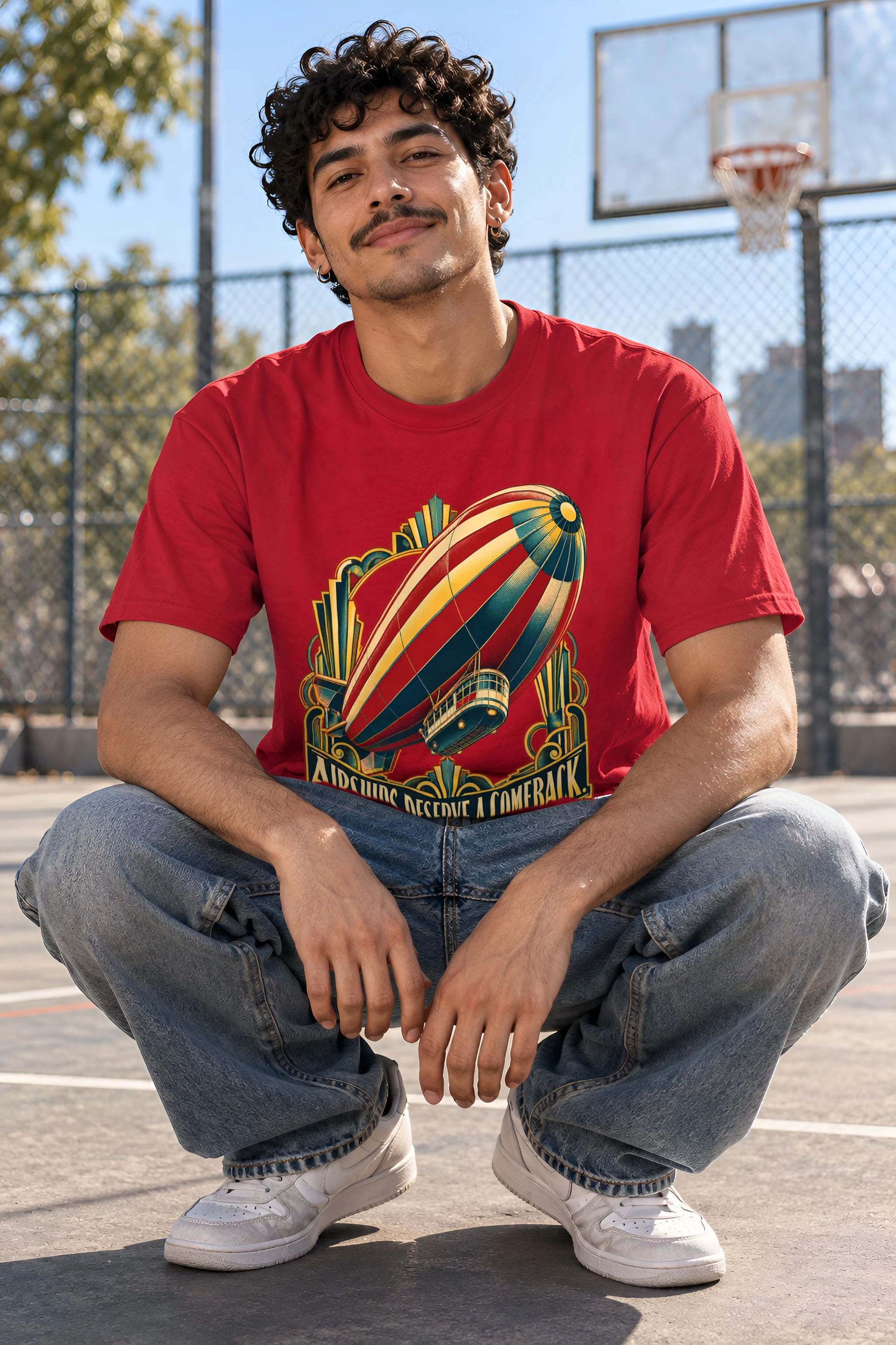 "Airships Deserve A Comeback" Heavyweight Unisex Crewneck T-shirt