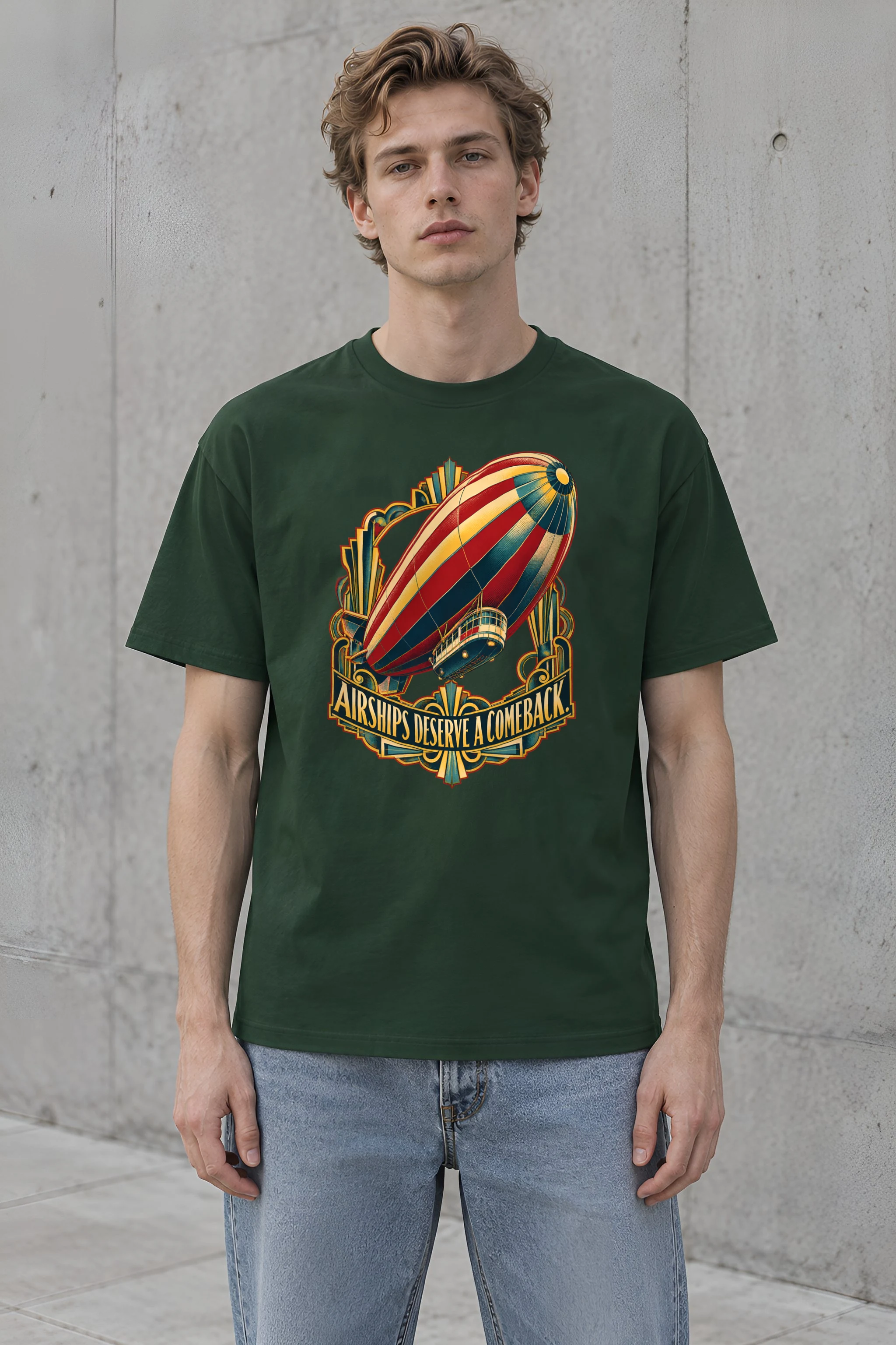 "Airships Deserve A Comeback" Heavyweight Unisex Crewneck T-shirt