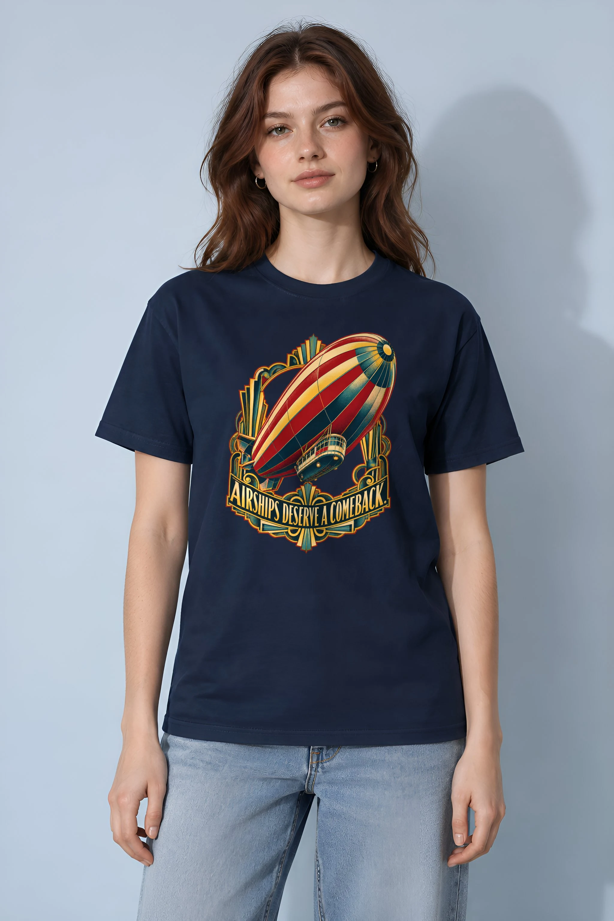 "Airships Deserve A Comeback" Heavyweight Unisex Crewneck T-shirt