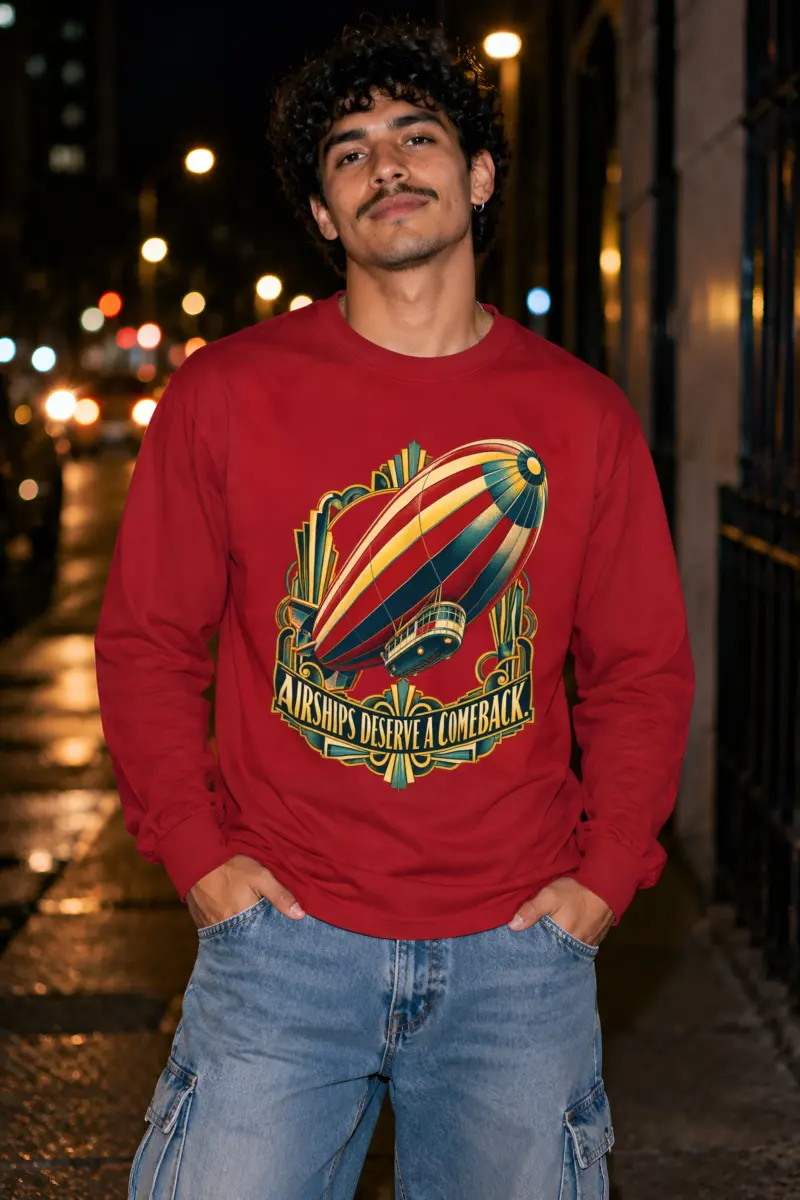 “Airships Deserve A Comeback” Unisex Longsleeve T-shirt