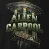 "Alien Carpool" Men's Oversized Heavyweight Crewneck T-Shirt