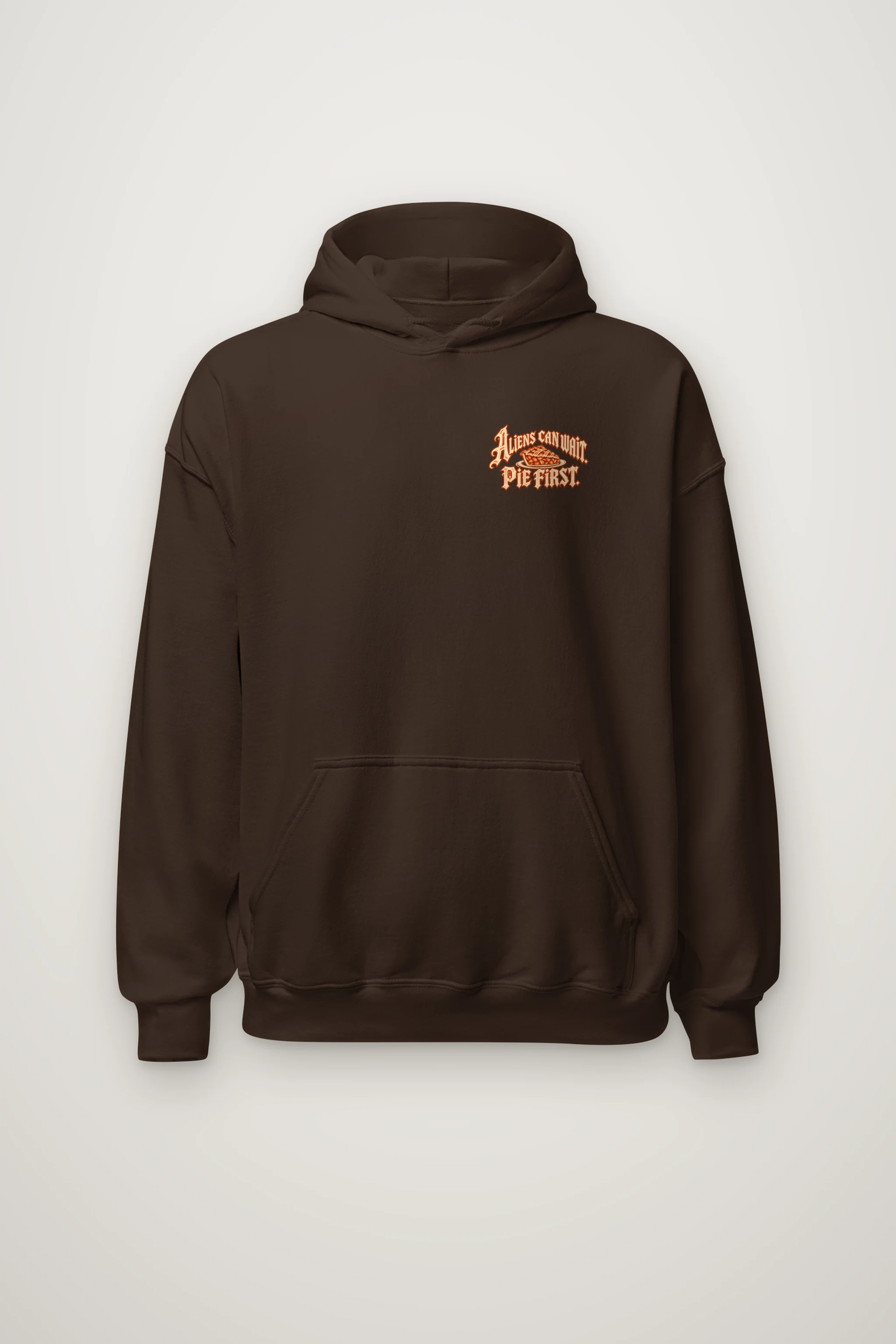 "Aliens Can Wait Pie First" Heavy Blend Unisex Pullover Hoodie