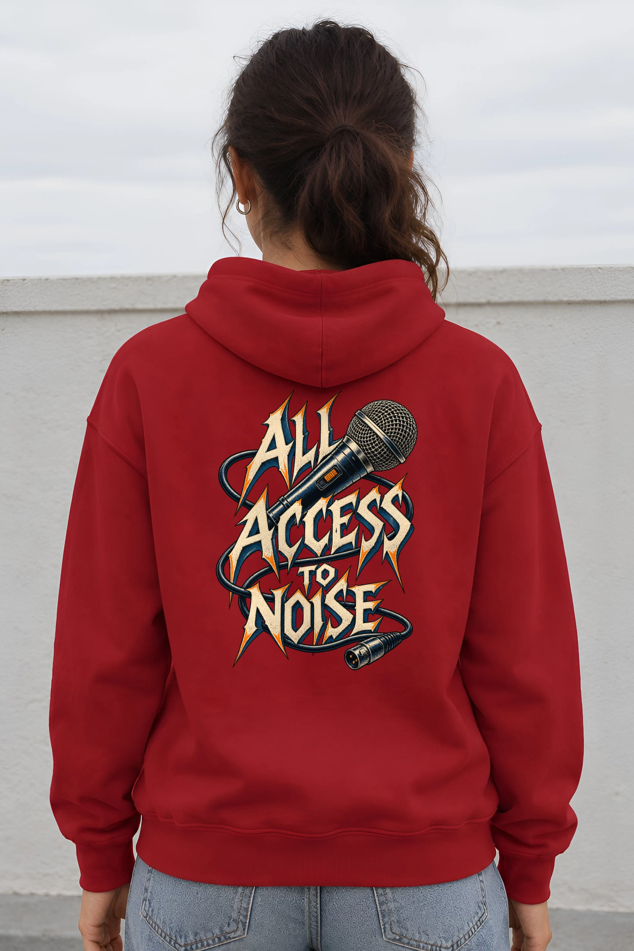 "All Access to Noise" Heavy Blend Unisex Pullover Hoodie