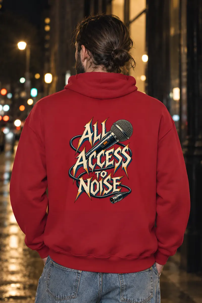 "All Access to Noise" Heavy Blend Unisex Pullover Hoodie
