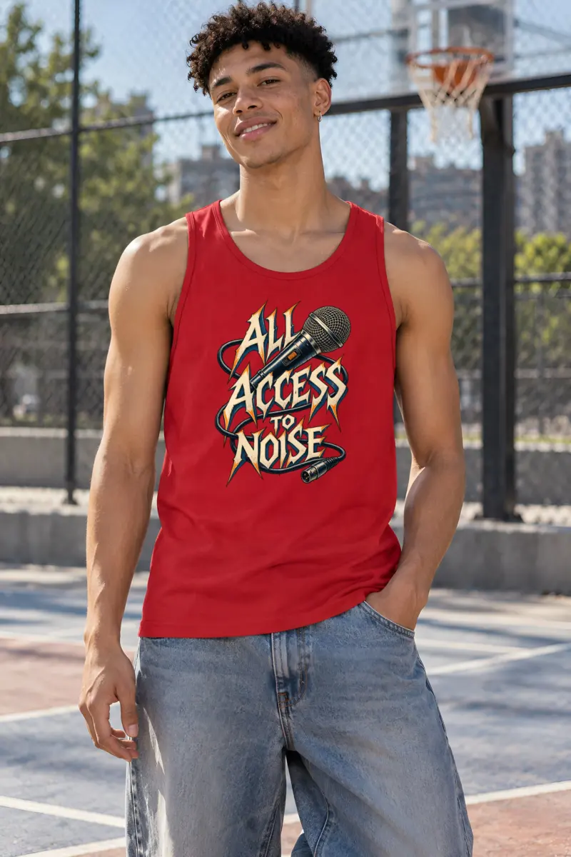 "All Access to Noise" Unisex Jersey Tank