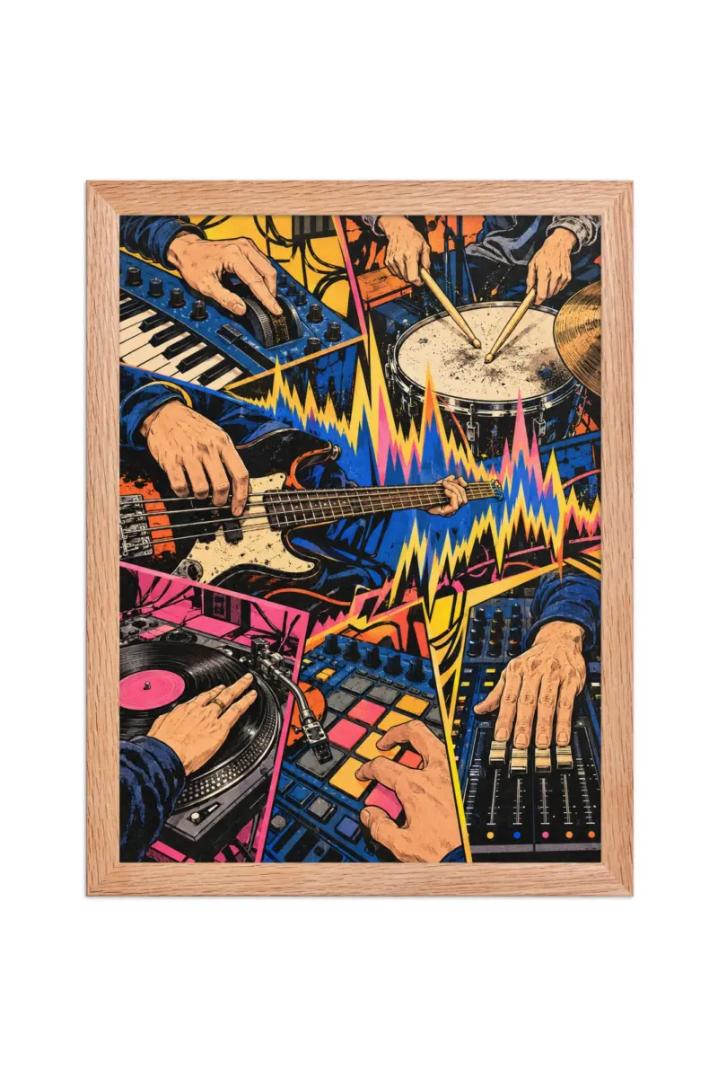 “All Hands After Hours” Premium Wooden Framed Poster