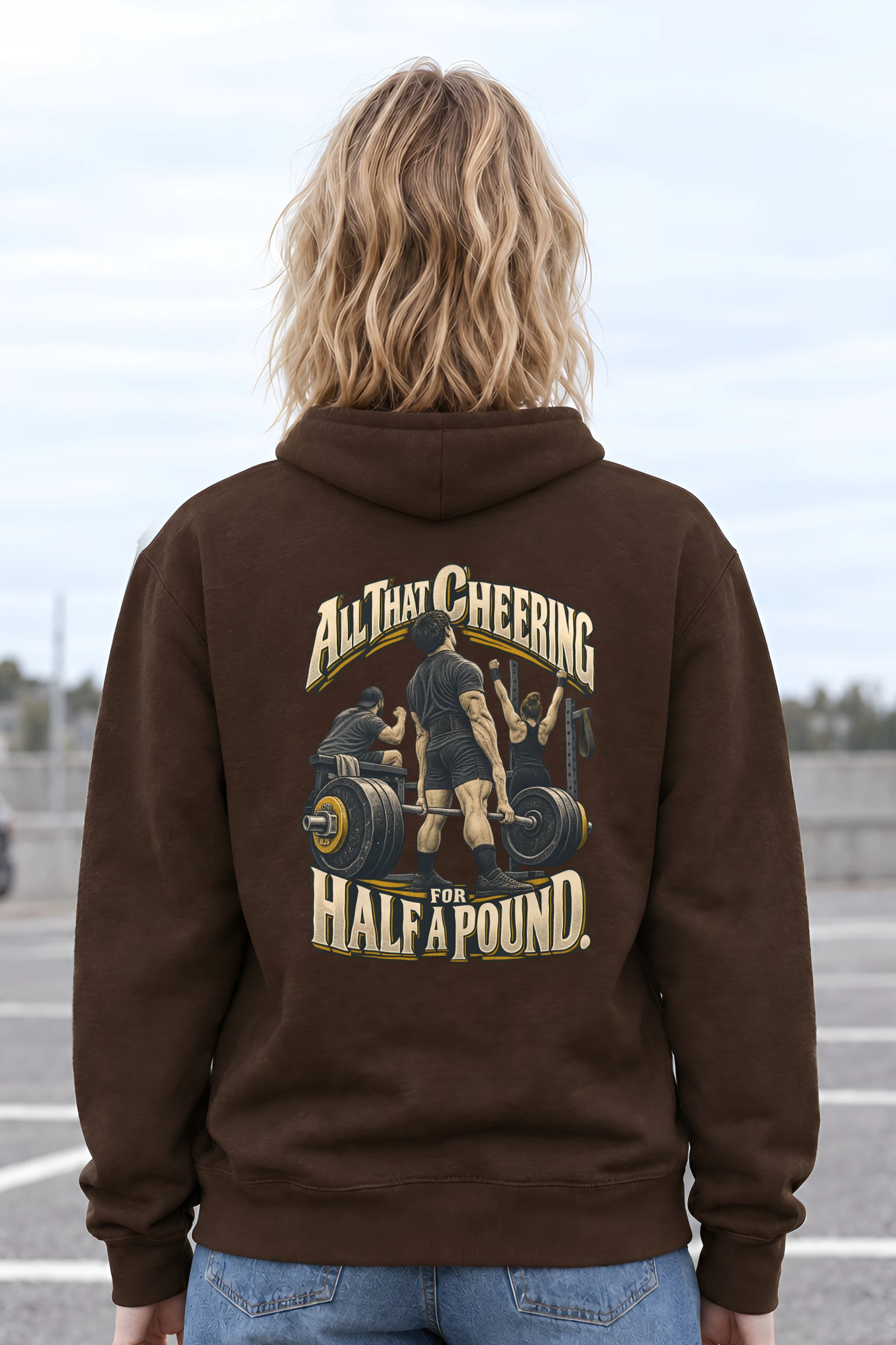 "All That Cheering For Half A Pound" Heavy Blend Unisex Pullover Hoodie