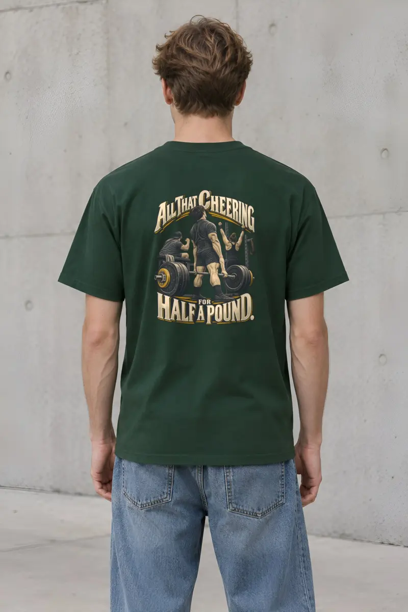 “All That Cheering For Half A Pound” Heavyweight Unisex Crewneck T-shirt