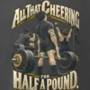 "All That Cheering For Half A Pound" Men's Oversized Heavyweight Crewneck T-Shirt