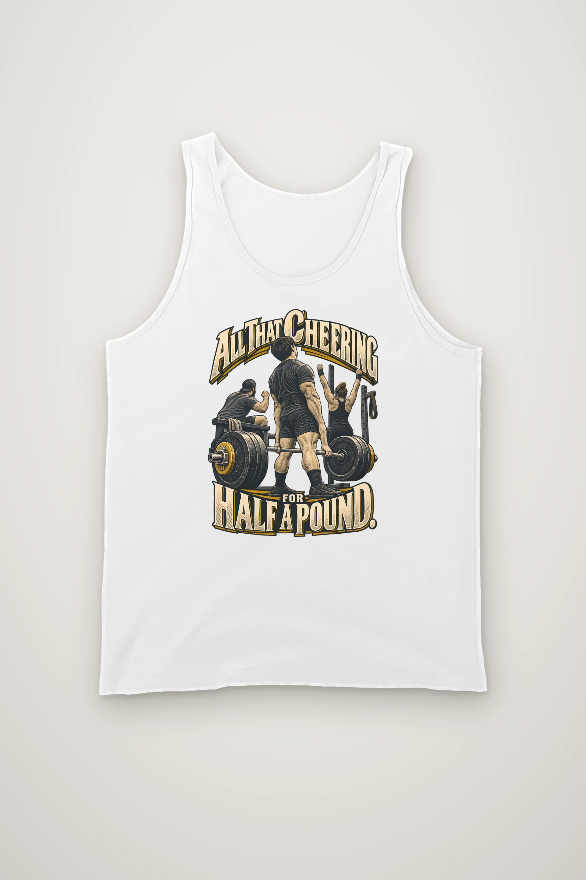 "All That Cheering for Half a Pound" Unisex Jersey Tank