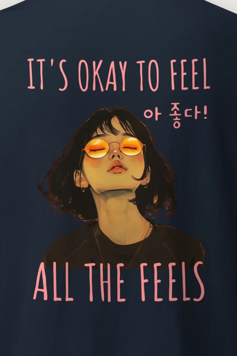 "All The Feels" Heavyweight Unisex Crewneck T-shirt