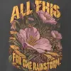 "All This For One Rainstorm" Men's Oversized Heavyweight Crewneck T-Shirt