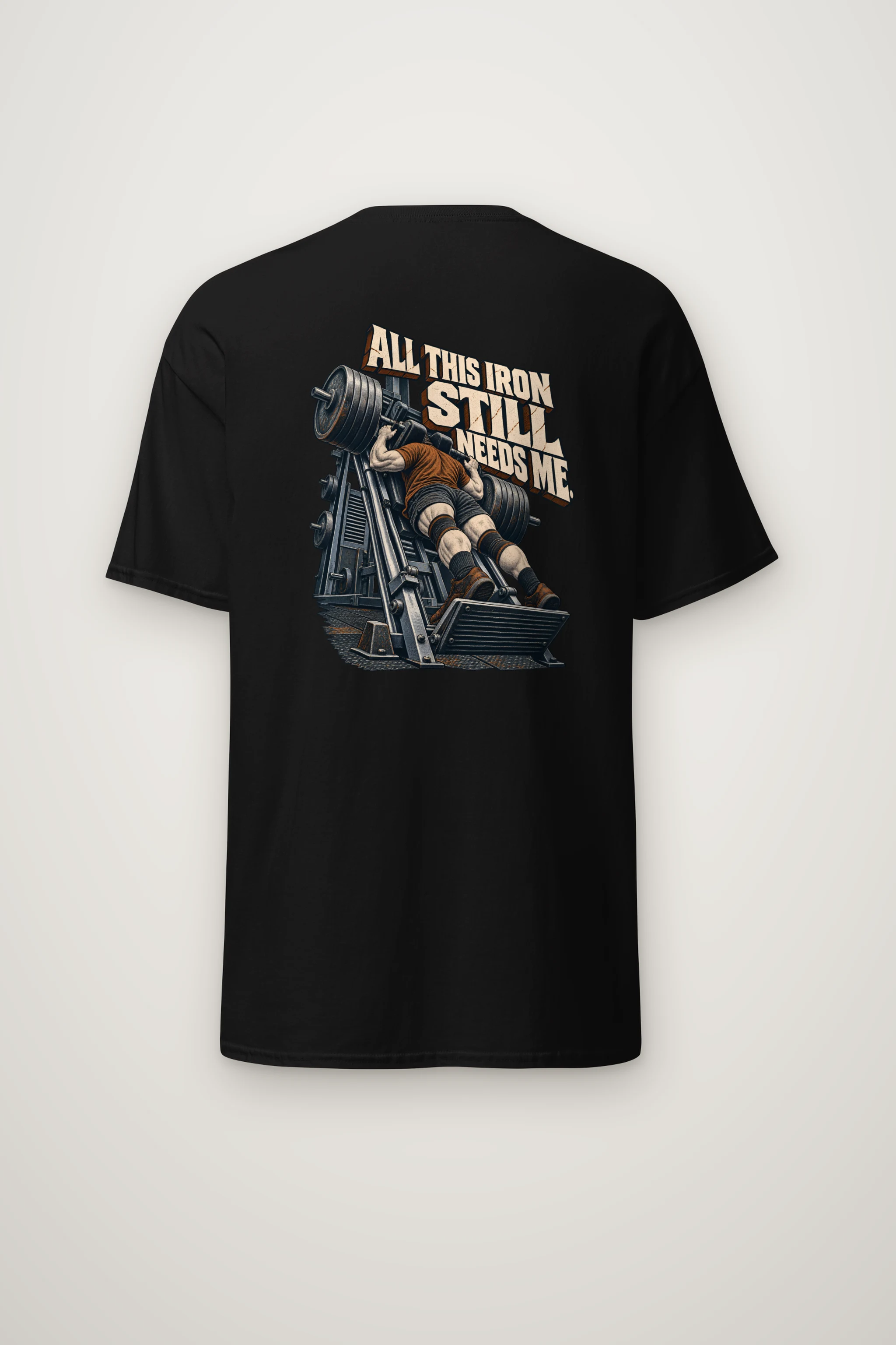 "All This Iron Still Needs Me" Heavyweight Unisex Crewneck T-shirt