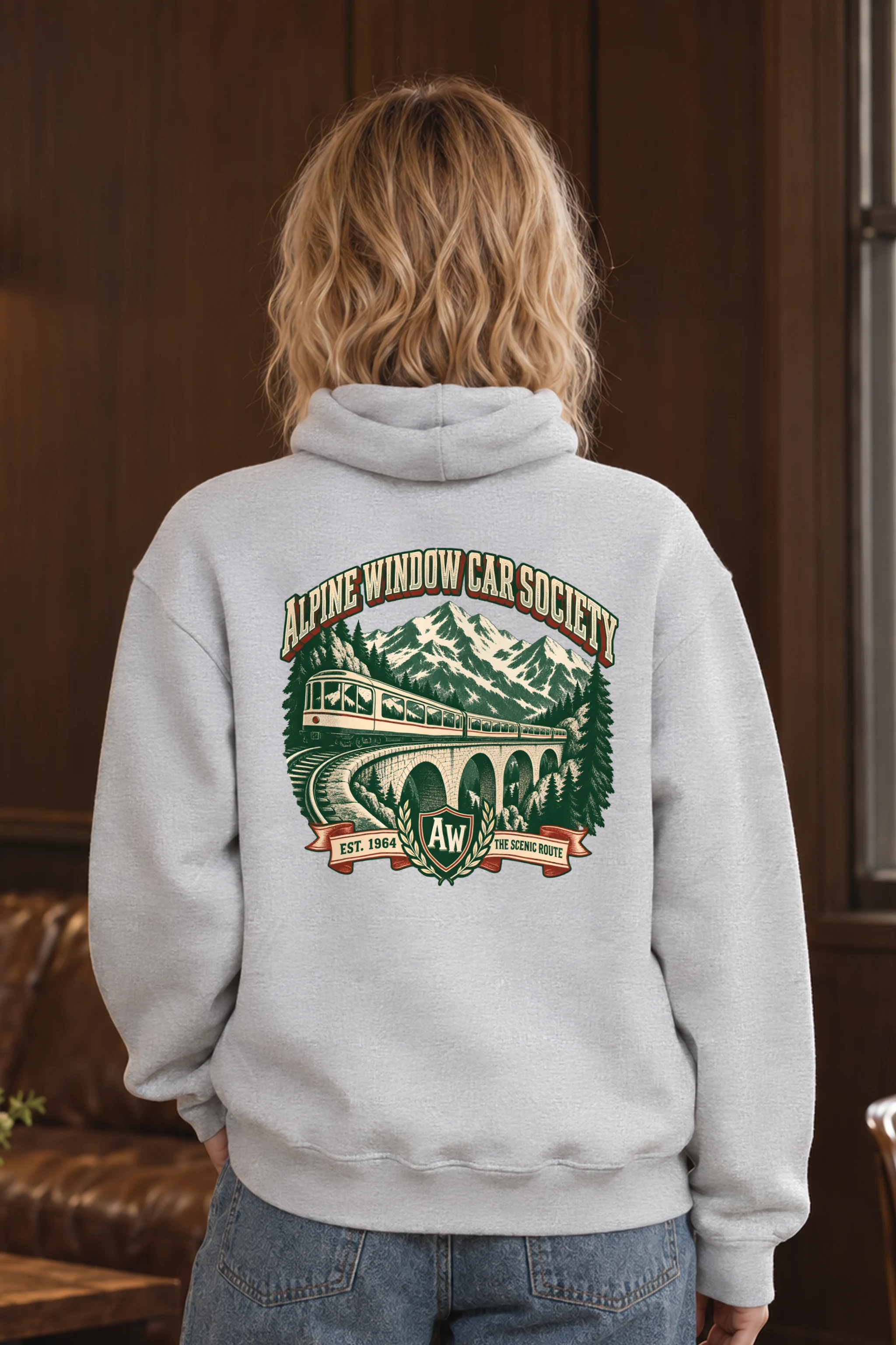"Alpine Window Car Society" Heavy Blend Unisex Pullover Hoodie