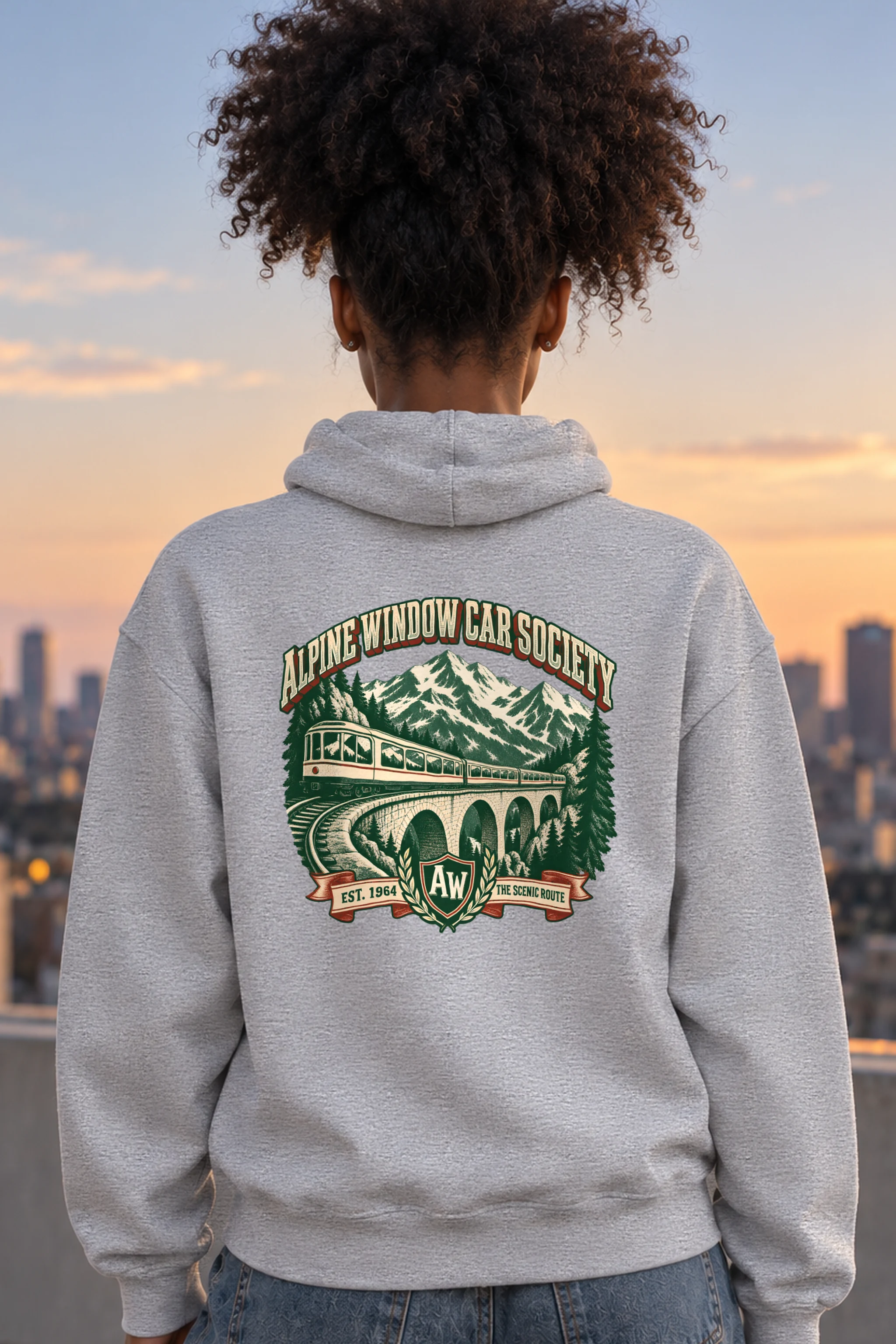 "Alpine Window Car Society" Heavy Blend Unisex Pullover Hoodie