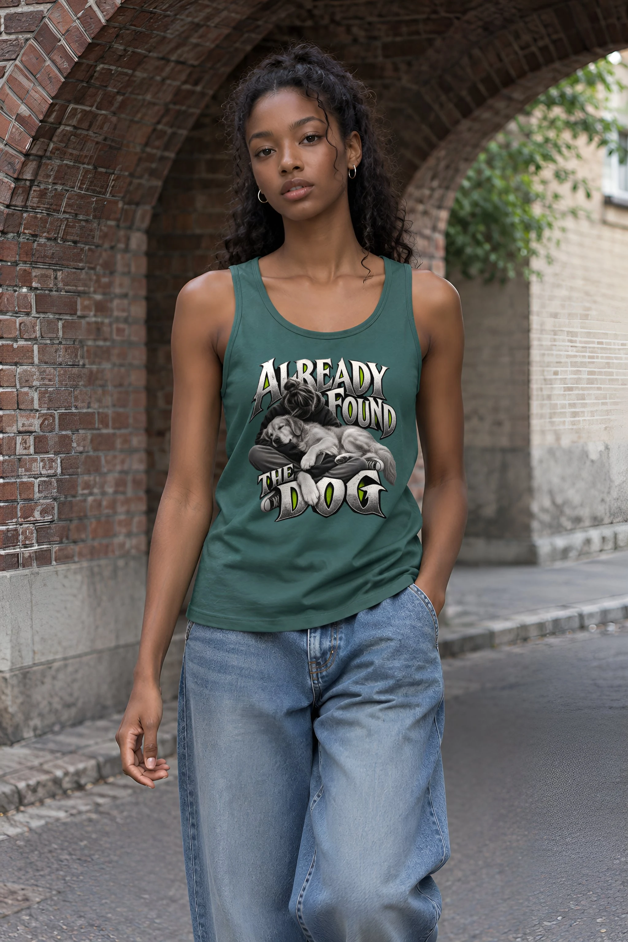 "Already Found the Dog" Unisex Jersey Tank