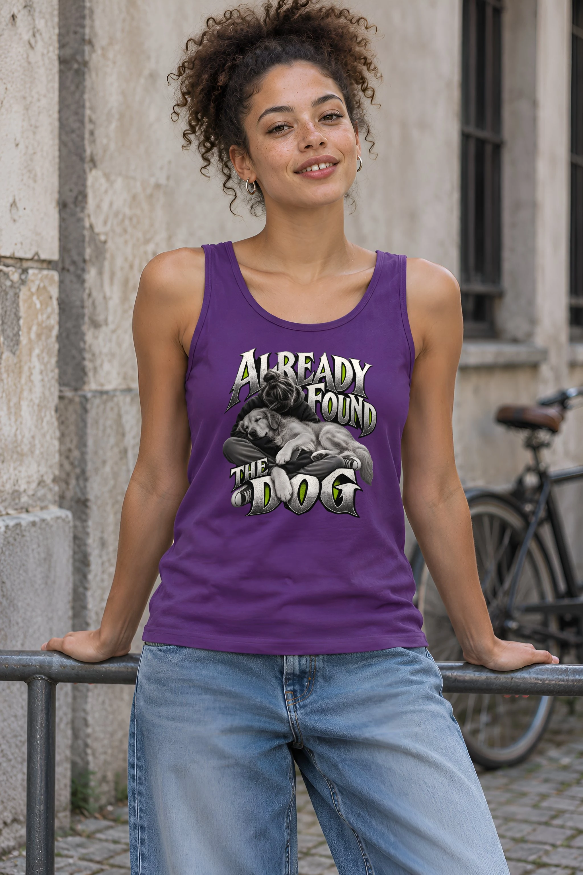 "Already Found the Dog" Unisex Jersey Tank