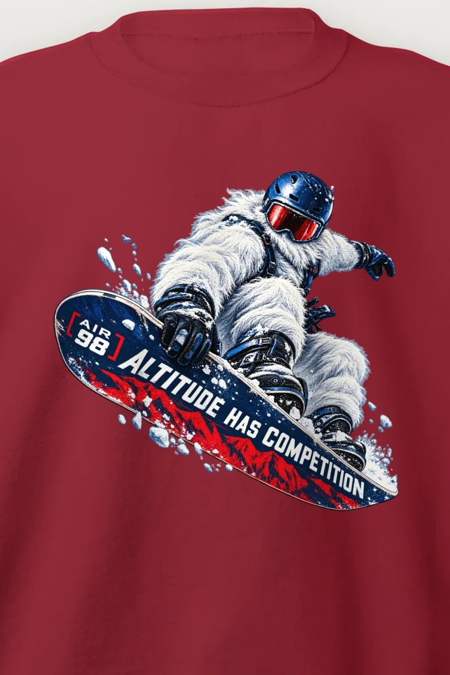 "Altitude Has Competition" Heavy Blend Unisex Crewneck Sweatshirt - the graphic up close