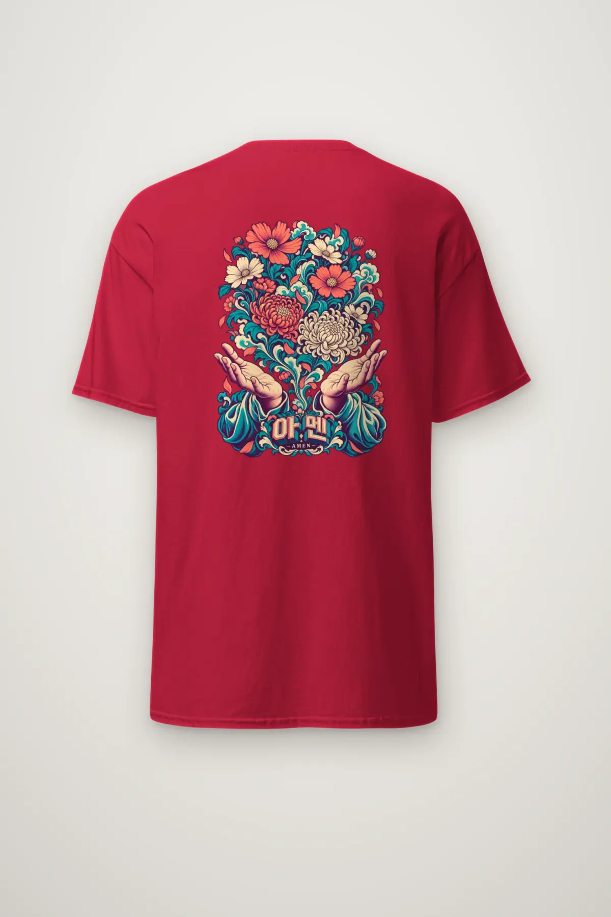 "Amen Bloom" Heavyweight Unisex Crewneck T-shirt