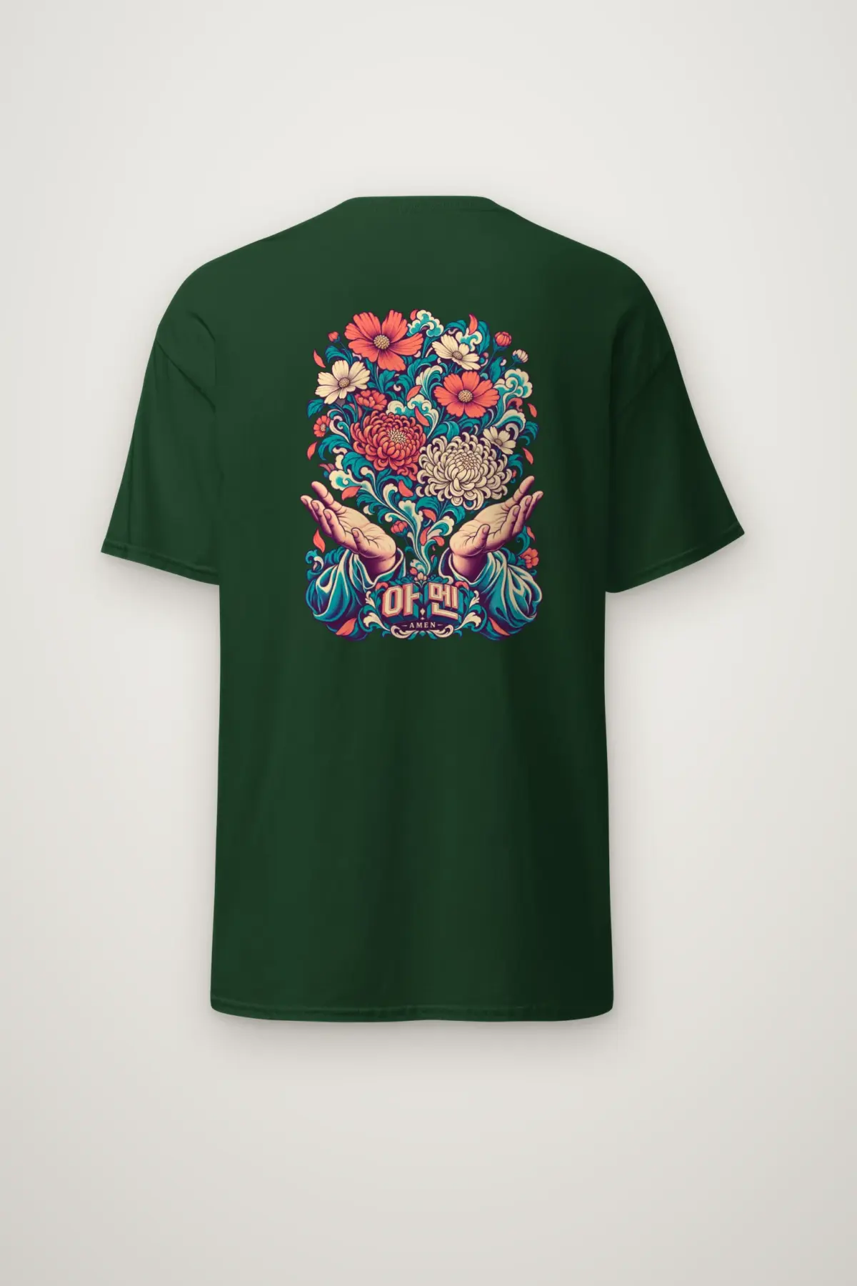 "Amen Bloom" Heavyweight Unisex Crewneck T-shirt