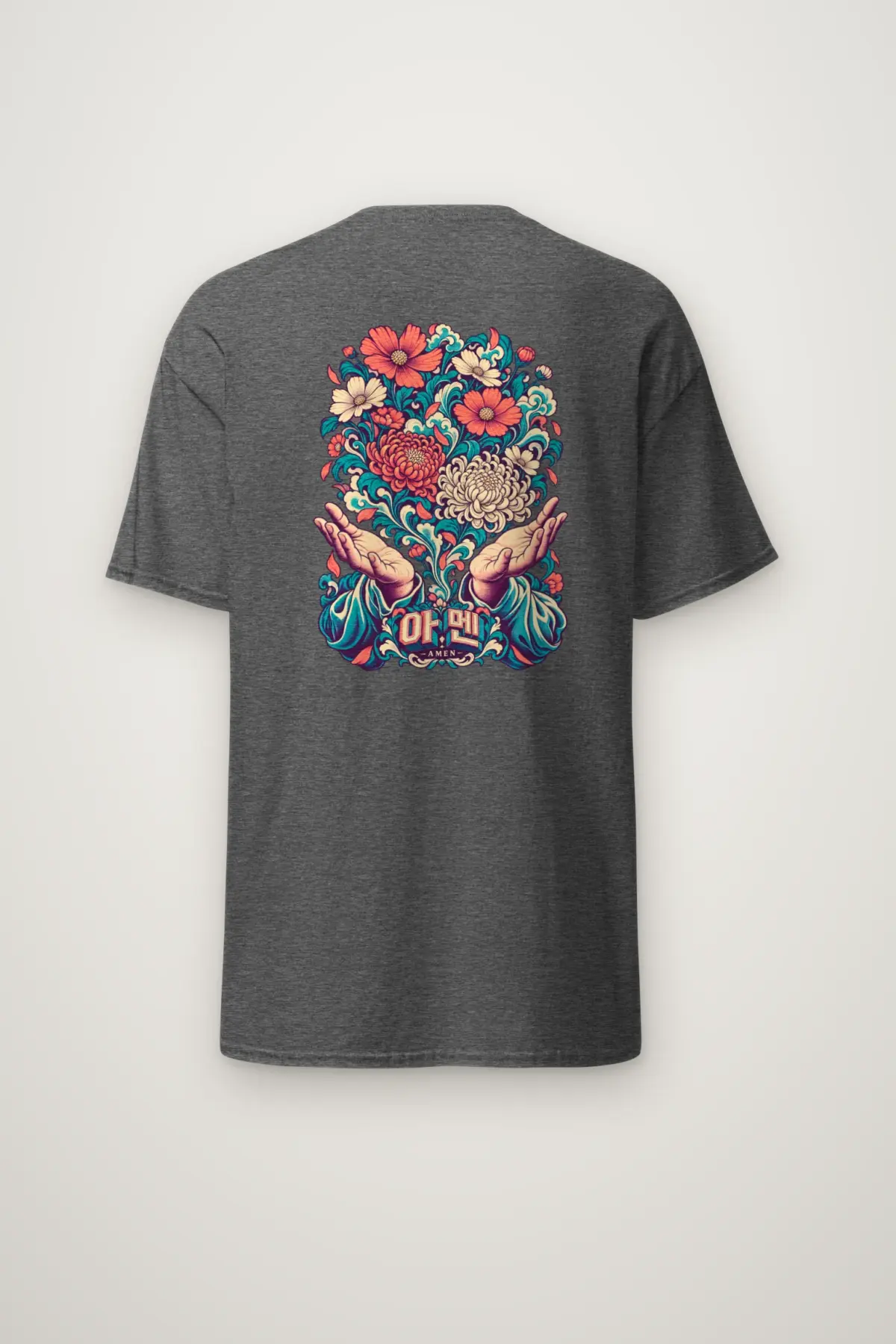 "Amen Bloom" Heavyweight Unisex Crewneck T-shirt