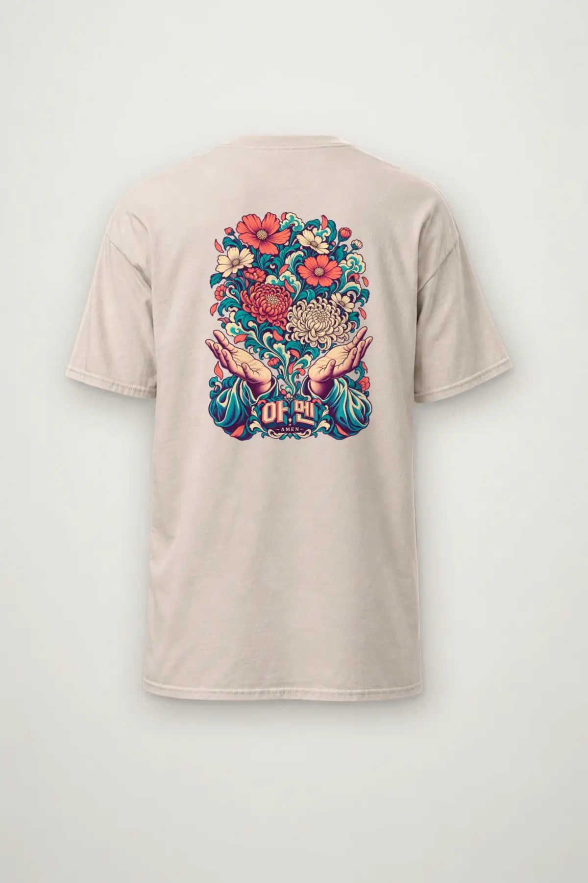 "Amen Bloom" Heavyweight Unisex Crewneck T-shirt