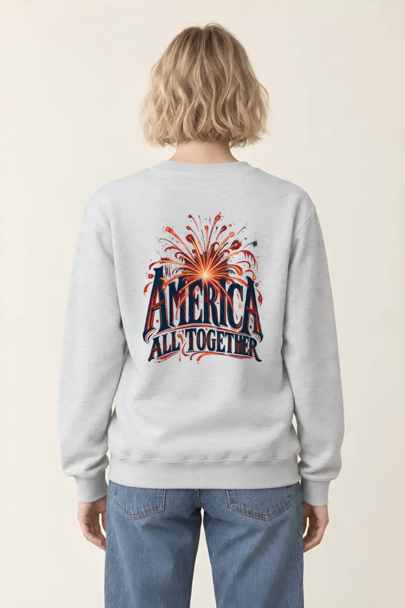 “America, All Together” Heavy Blend Unisex Crewneck Sweatshirt