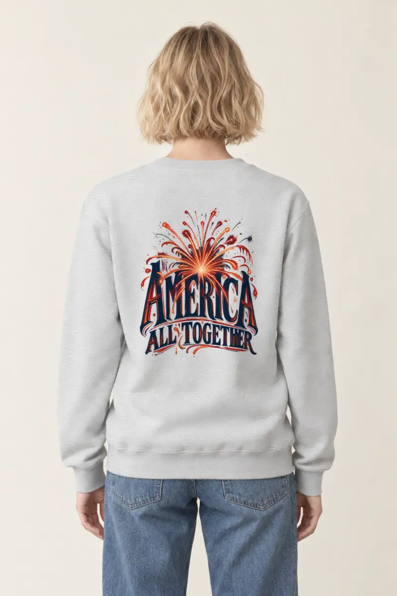 "America, All Together" Heavy Blend Unisex Crewneck Sweatshirt