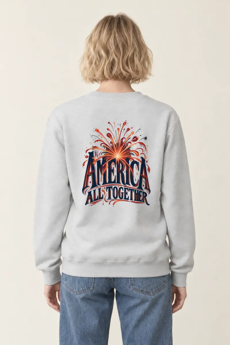 "America, All Together" Heavy Blend Unisex Crewneck Sweatshirt