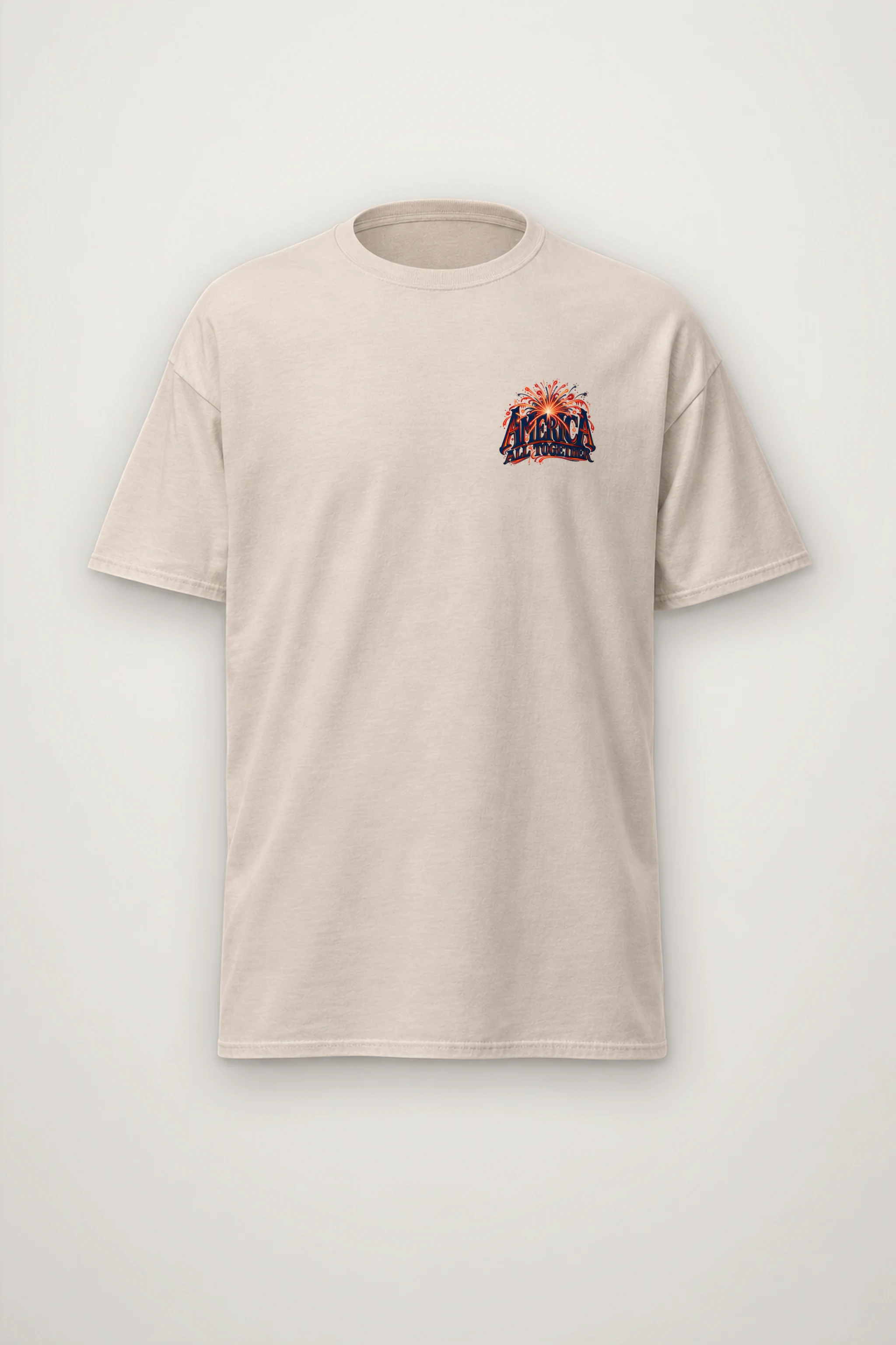 "America All Together" Heavyweight Unisex Crewneck T-shirt