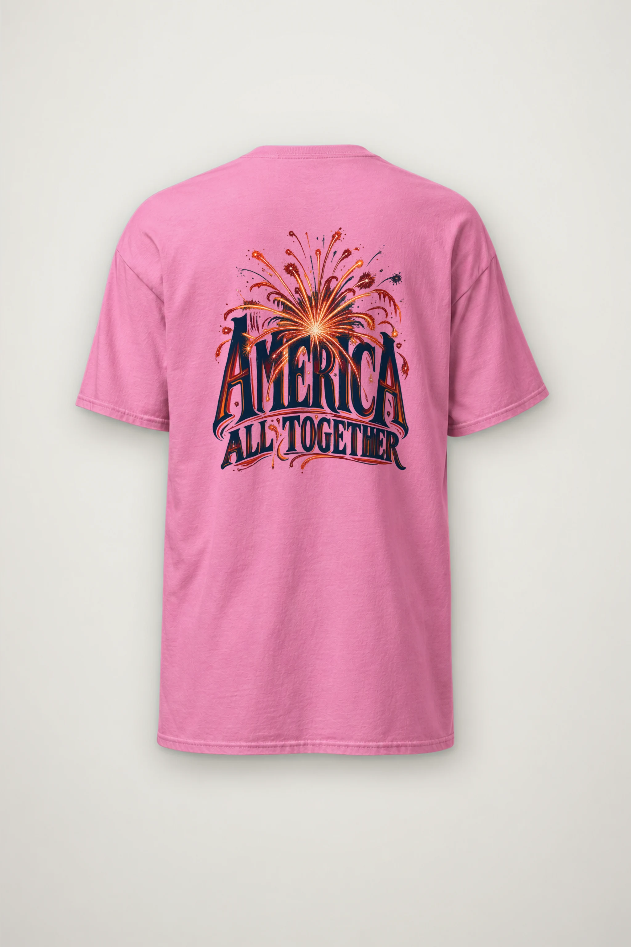 "America All Together" Heavyweight Unisex Crewneck T-shirt