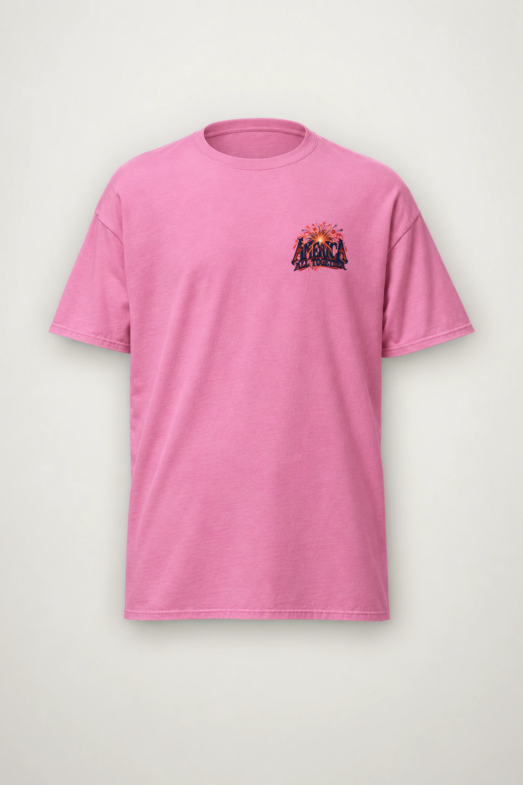 "America All Together" Heavyweight Unisex Crewneck T-shirt