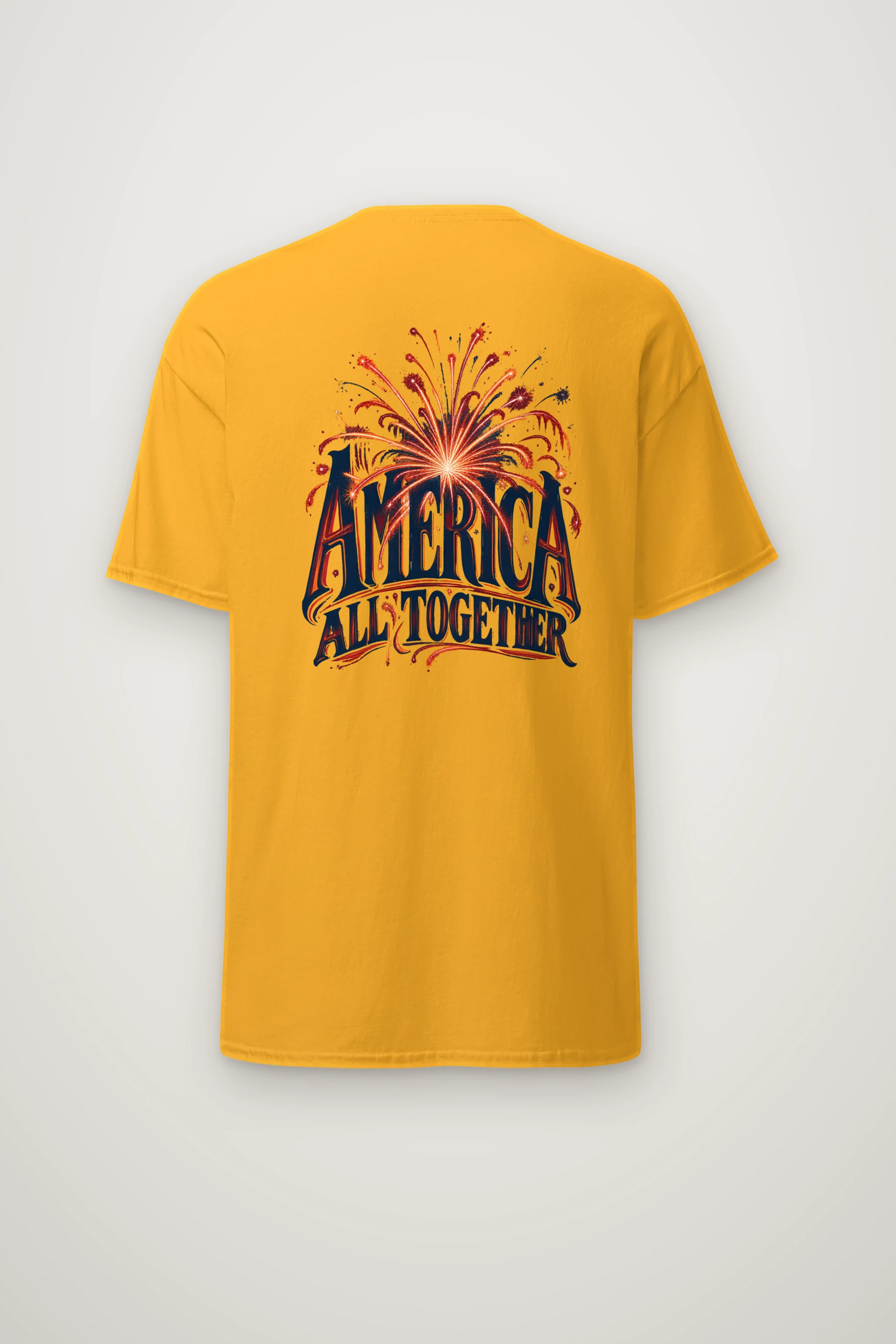 "America All Together" Heavyweight Unisex Crewneck T-shirt
