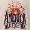 "America All Together" Heavyweight Unisex Crewneck T-shirt