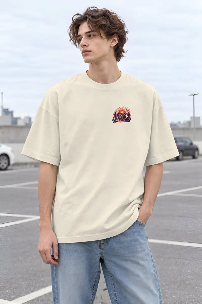 "America All Together" Unisex Oversized Heavyweight Crewneck T-Shirt