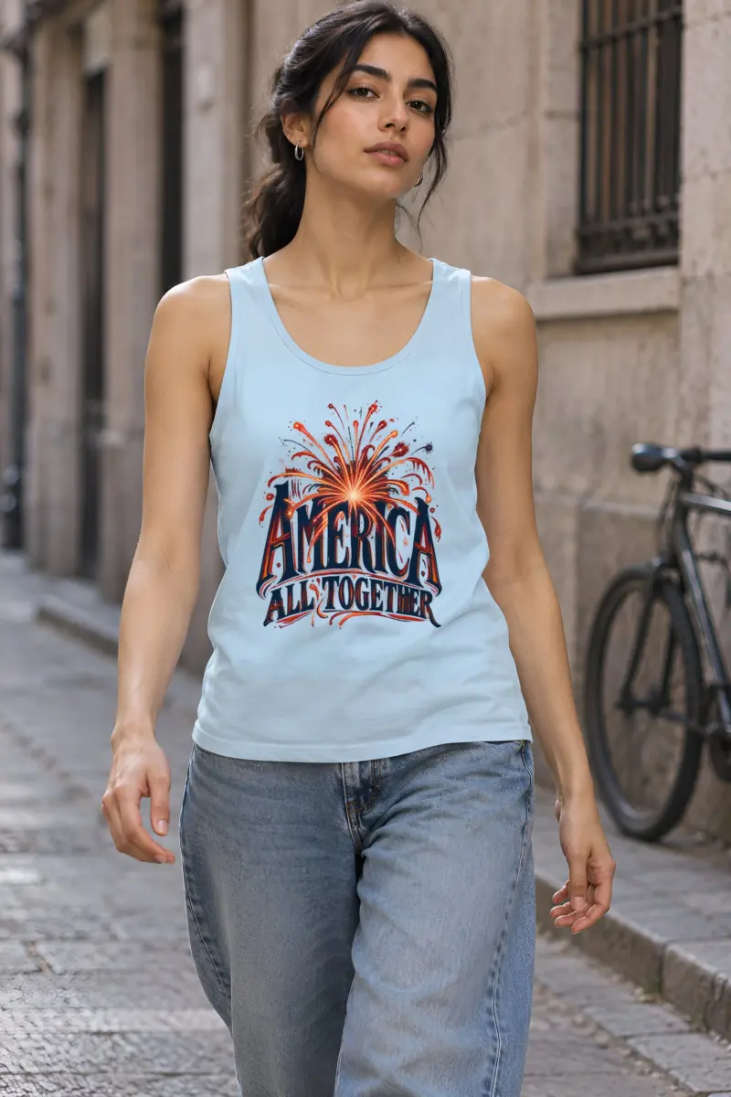"America All Together" Unisex Jersey Tank